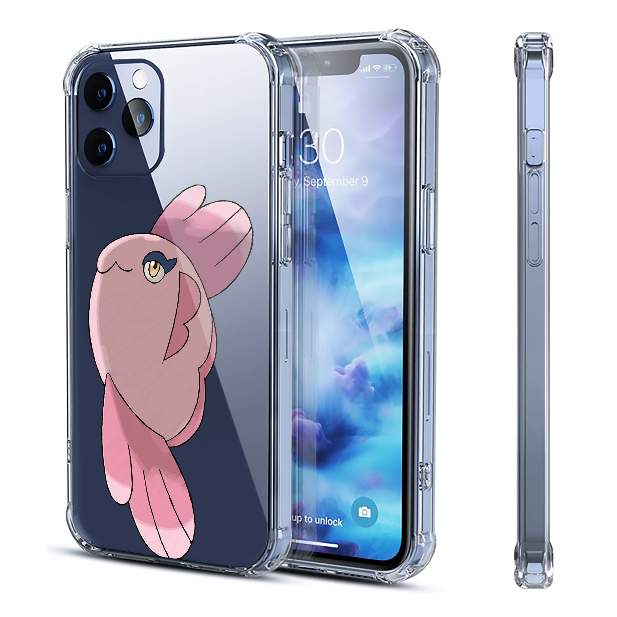（画像用） ポケットモンスター Pokémon 【iPhone 12シリーズ対応】透明スマホケース（クリアソフトケース）